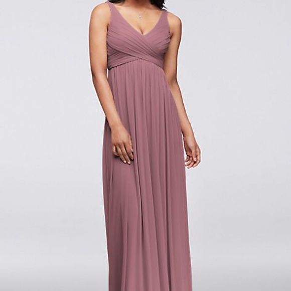 david's bridal cross back bridesmaid dress